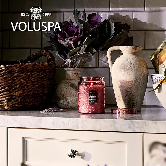 Voluspa Foraged Wildberry Soy Wax Jar Candle - 18 Oz, Spring-Summer