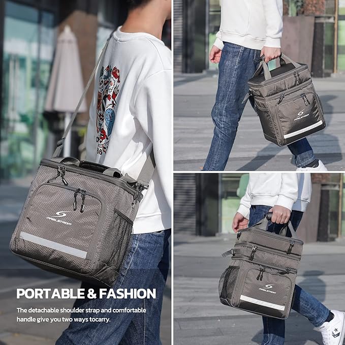 Maelstrom Lunch Box for Men,Insulated Lunch Bag Women/Men,Leakproof Lunch Cooler Bag, Lunch Tote Bag