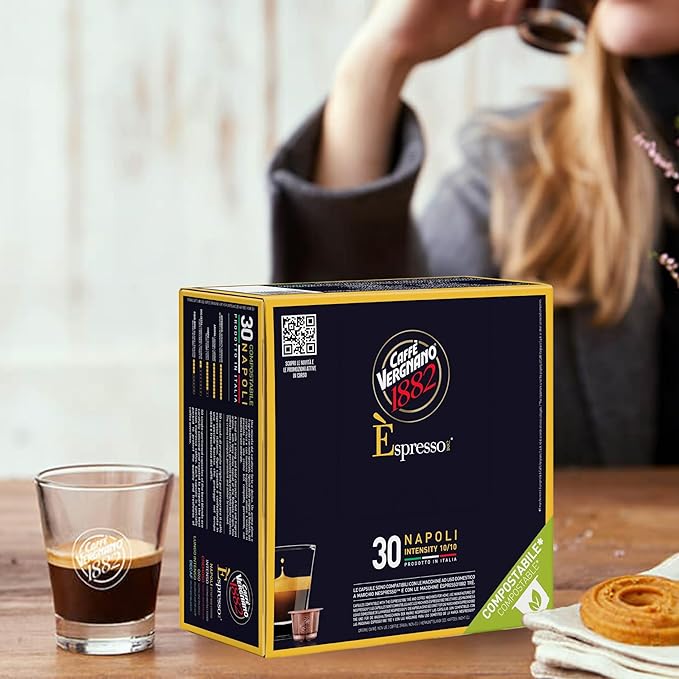Caffe' Vergnano 1882 Medium Roast Espresso Original Line Machine Compatible Capsules