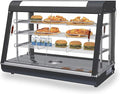 Whalefall 35" Countertop Food Warmer,3-Tier Food Warmer Display Commercial, Warm for Food Pizza Warmer w/ 3D Heating with Stainless Frame Sliding Glass Doors Pastry Display Case for Buffet Restaurant