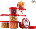 Soup Freezer Food Storage Containers With Screw On Lids [16 Oz -10 Pack] Reusable Plastic Container leak proof, Airtight, Stackable, Microwave Safe BPA Free