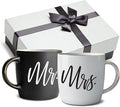 Triple Gifffted Mr and Mrs Coffee Mugs Couples Gifts Ideas for Christmas Wedding Anniversary Engagement Valentines,his Hers Present Husband Wife Him Her Men Women Bride Groom Newlyweds, Ceramic 380ml