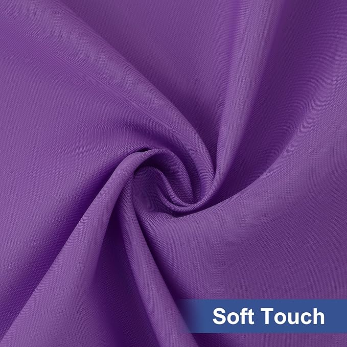 homing Rectangle Table Cloth Cover, Waterproof Polyester Elastic Fitted Tablecloth, Fits for 8 Foot Folding Tables, Washable Table Protector for Picnic, Camping, Outdoor (Purple, 30" x 96")