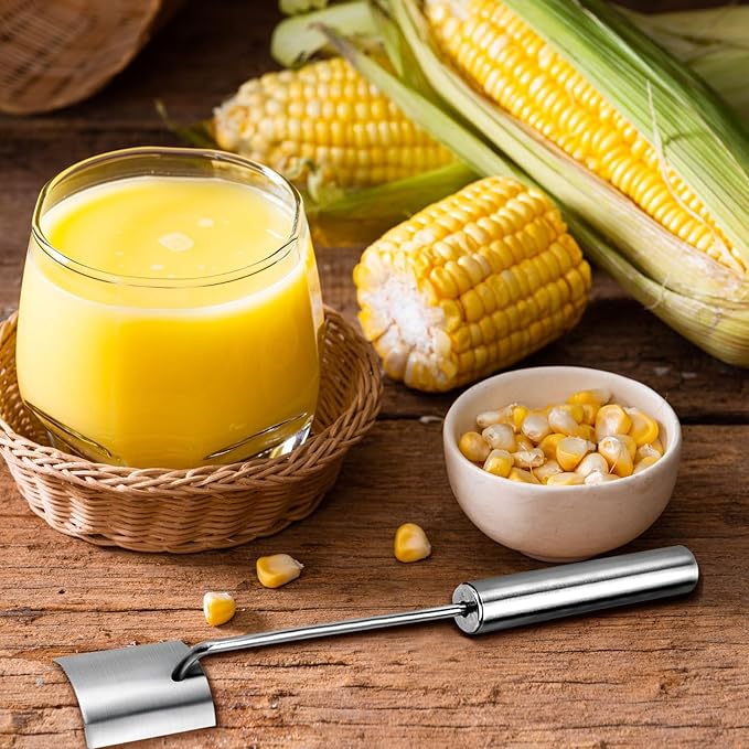 Long Handle Stainless Steel Corn Cob Stripper,Corn Cob Thresher,Corn Peeler,Corn Stripper,Corn Thresher,Corn Scraper (Style-B)