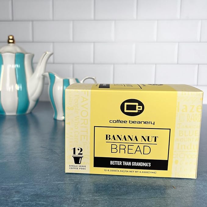 Banana Nut Bread Coffee Pods by Coffee Beanery | 12ct Medium Roast Arbica Coffee