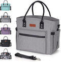 Insulated Lunch Bag for Women Men,Adult Lunch Box for Women with Adjustable Shoulder Strap,Portable Large Lunch Tote Bag for Office Work Picnic Beach,Reusable Lunch Cooler Bag