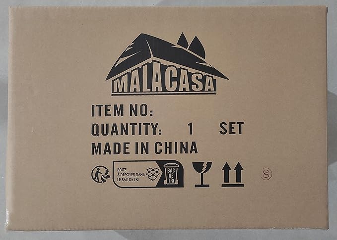 MALACASA Dinnerware Sets, 24 Piece Porcelain Square Dishes, White with Silver Rim Plates and Bowls Sets, Ceramic Dish Set for 6, Chip Resistant Dishware Sets, Series ELISA
