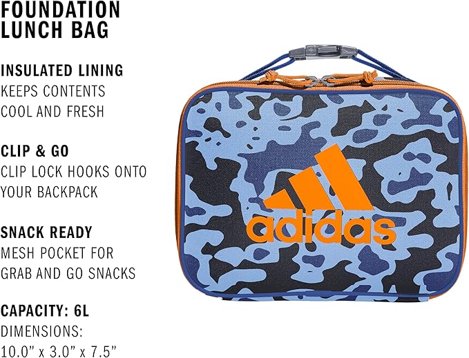 adidas Foundation Insulated Lunch Bag for men and women