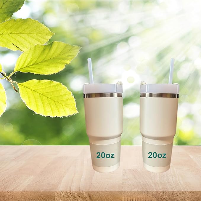Dakoufish Replacement Straw for Stanley Cup 20oz 14oz Tumbler,Reusable Straws Compatible with 20oz 14oz Stanley Cup Accessories,Dishwasher Safe-10 Straws With 1 Brush (8.5 Inch)
