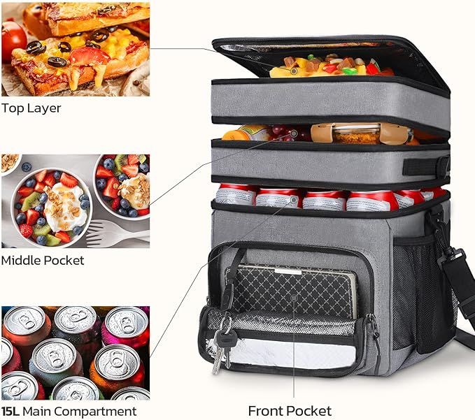 Maelstrom Lunch Box for Men,Insulated Lunch Bag Women/Men,Leakproof Lunch Cooler Bag, Lunch Tote Bag