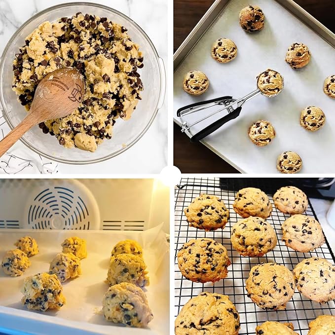 Mini Cookie Scoop, Extra Small,1 Tsp Cookie Dough Scoop, Melon Baller Scoops, Mini Ice Cream Scoop, Comfortable Grip, Non-Slip, For Making Cookie Melon Ball Ice Cream Meatball