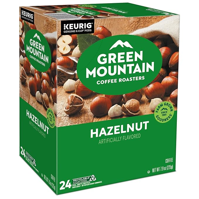 Green Mountain Coffee Roasters Hazelnut Coffee, Keurig Single-Serve K-Cup pods, Light Roast, 96 Count