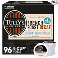 Tully's Coffee French Roast Decaf, Keurig Single-Serve K-Cup Pods, Dark Roast, 96 Count