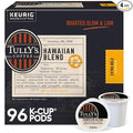 Tully's Coffee Hawaiian Blend Keurig Single-Serve K-Cup Pods, Medium Roast Coffee, 96 Count