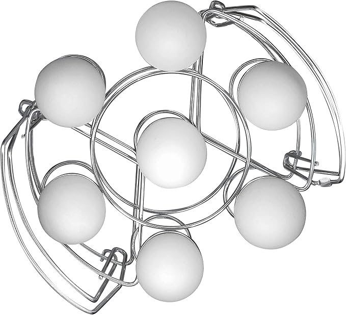 Instant Pot Official Stainless Steel Wire Egg Racks, Set of 2 – Ideal for 6-Quart & 8-Quart Cookers, Ideal for Hard or Soft-Boiled Eggs, Multi-Use Tray for Cooling, Decorating, and Serving