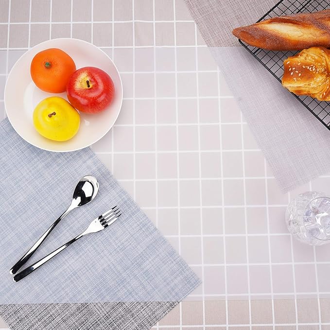 Gartful Silicone Mats for Countertop - Thicker, 28" by 20" Extra Large Multipurpose Mat, Counter Table Protector, Desk Saver Pad, Placemat Nonstick Nonskid Heat-Resistant Pad, Translucent, 2PCS