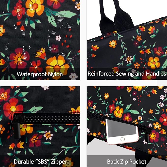 Gloppie Lunch Bag Women Insulated Lunch Box Leakproof Lunch Tote Bag for Work Cute Cooler Bags Stylish Flower