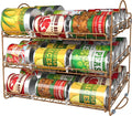 Utopia Kitchen Can Organizer for Pantry, Storage Rack Organizer, Stackable Can Organizer, Can Pantry Organizers and Storage for Cans, Holds up to 36 Cans for Kitchen, Cabinet, or Pantry (Antique Gold)