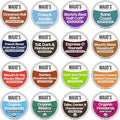 Maud's Coffee Lovers Variety Pack Coffee Pods, 40 ct, 16 Assorted Flavors in Recyclable Single Serve Pods – 100% Arabica Beans, Compatible with Keurig K Cups Maker