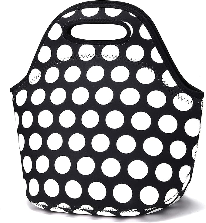 Neoprene Lunch Bag for Women Insulated Lunch Tote Bags Washable Lunch Container Box for Work Picnic Lightweight Meal Prep Bags for Men