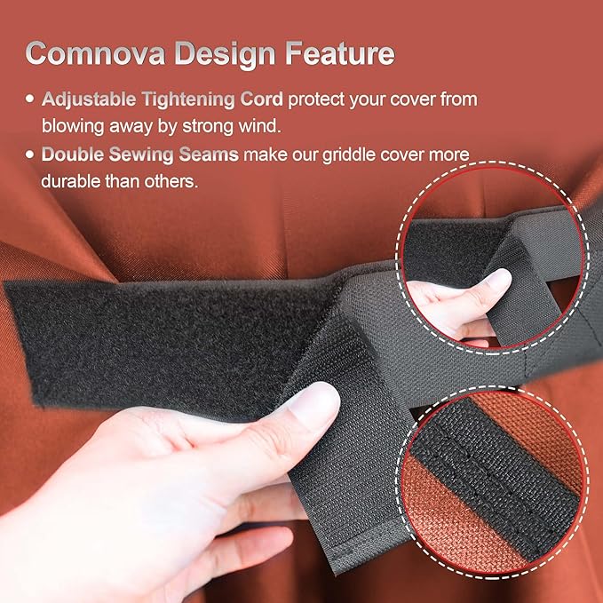 28 Inch Griddle Cover - Blackstone Pro Series Compatible, Heavy Duty Waterproof, Orange