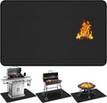 48x30 inch Under Grill Mats for Outdoor Grill Double-Sided Fireproof Mat for Under Fire Pit Mat The Perfect Grill Matt for Outdoor Grill Deck Protector and BBQ Matt for Under Grill Mat for Deck