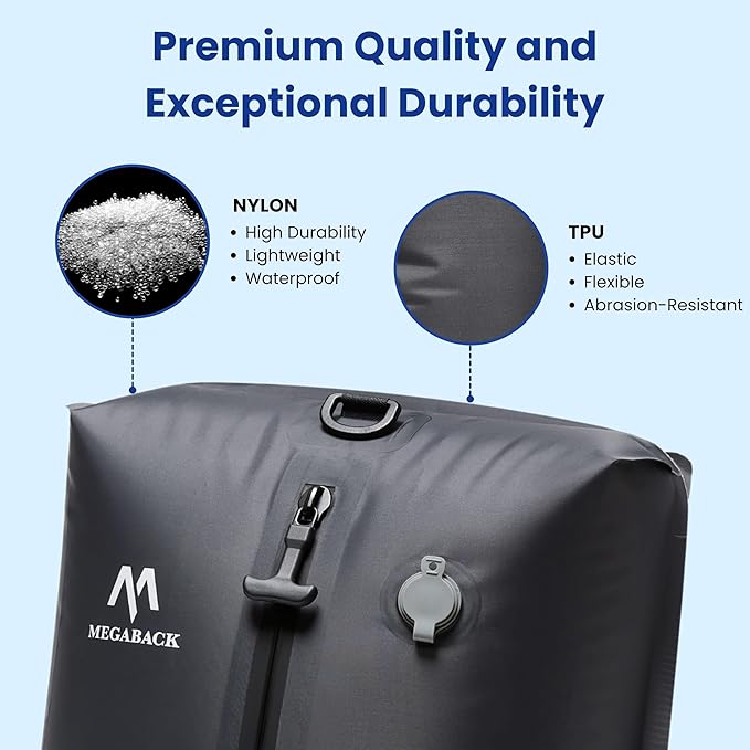 Vacuum Bags for Travel, IP67 Reusable Vacuum Seal Bags for Clothing with Electric Pump, Vacuum Seal Packing cube for Suitcases, Backpack & Travel (1PC+Pump)