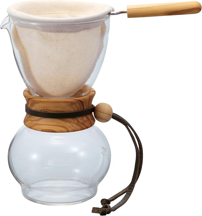Hario DFN-1 Cloth Filter with Handle for Woodneck Drip Coffee Pot, 240ml