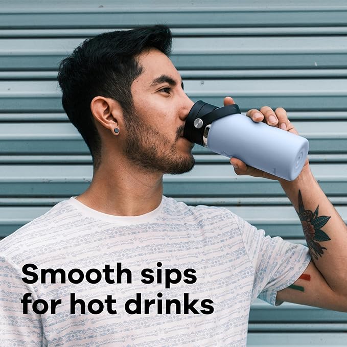 Hydro Flask Flex Sip Coffee Tumbler – Insulated Stainless Steel, Non Spill, Leak Proof Travel Coffee Cup 16 Oz Aloe Green