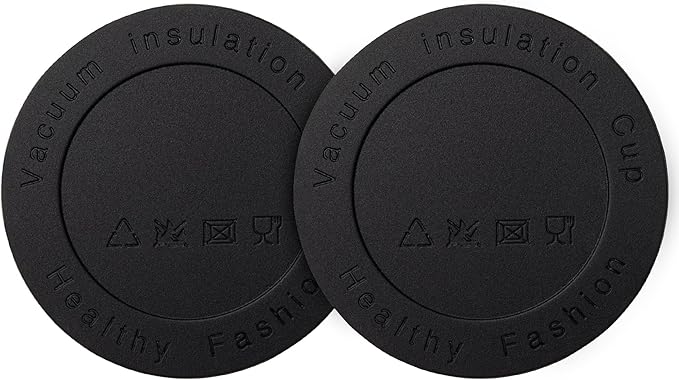 Silicone Bottom Protector for the Bottom of Mugs and Other Containers with a Bottom Diameter of 3.74" 95 mm,Multi-Use Non-Slip Mat(2 Pack)