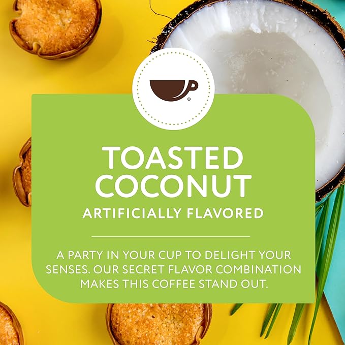 Paramount Roasters Toasted Coconut Ground Coffee, 1-12 ounce package medium roast from Paramount Coffee Company