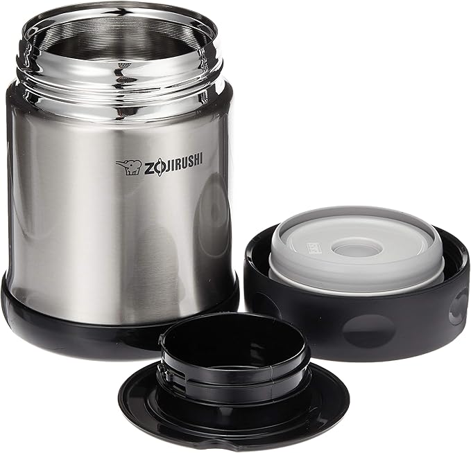 Zojirushi Steel Food Jar, Small, 12-Ounce Black Stainless (Pack of 12)