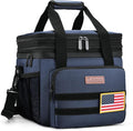 Tactical Lunch Box for Men- Large Insulated Lunch Bag-Expandable Adult Lunch Box with Adjustable Shoulder Strap-Large Lunch Tote Bag for Work Camping Fishing (Dark Blue)