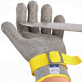 Dowellife ANSI A9 Cut Resistant Glove Food Grade, Stainless Steel Mesh Metal Knife Cutting Glove for Butcher Oyster Shucking Kitchen Mandoline Chef Slicing Fish Fillet (Large)