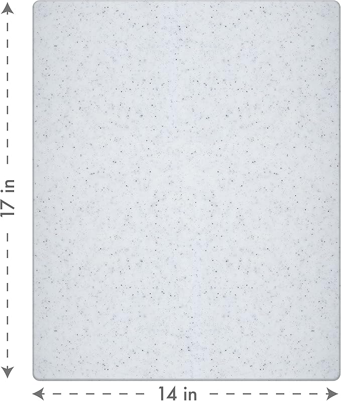Dexas Superboard Reversible Pastry Board, 14 x 17 Inches, Granite Color - Dishwasher Safe, Ideal for Baking and Food Prep (Pack of 6)