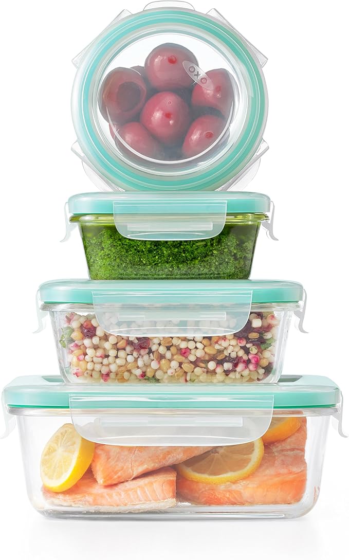 OXO Good Grips Smart Seal Airtight Container 12 Piece Glass Container Set