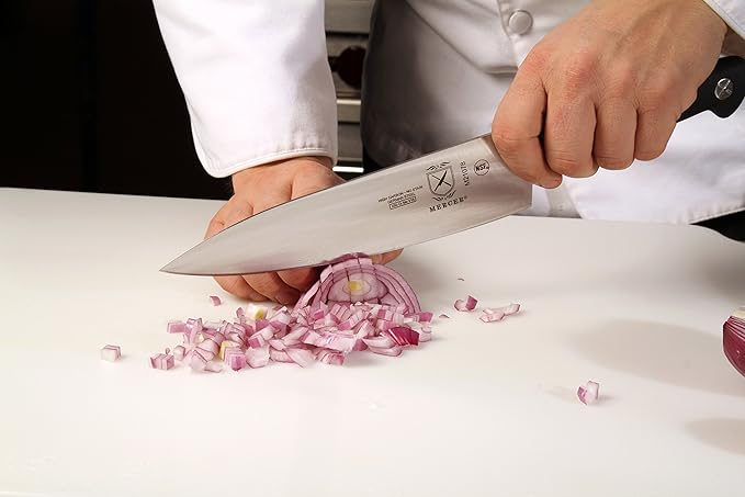 Mercer Culinary M21078 Genesis 8-Inch Short Bolster Chef's Knife,Black