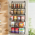 X-cosrack Spice Rack Wall Mount, 5 Tier Large Spice Rack Organizer for Efficient Storage, Height-Adjustable Hanging Spice Shelf for Kitchen and Pantry, Up to Storage 90 Jars(Patent No.:D909138S)