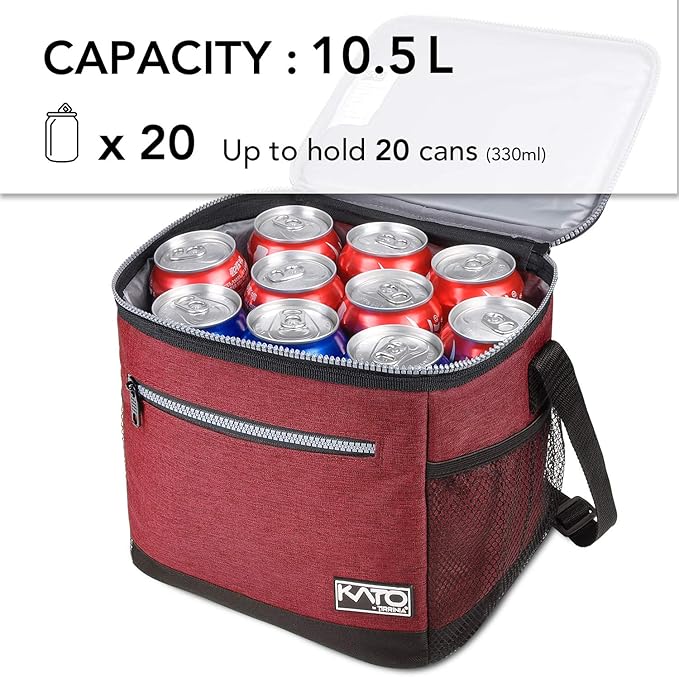 Tirrinia Insulated Lunch Box for Men/Women, Leakproof Lunch Bag for School Work, Enlarge Lunch Tote Kids Boys Girls Back to School, Soft Reusable Cooler Office Picnic Work Beach Camping with Shoulder