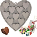 Heart Shaped Cake Pans Heart Silicone Mold for Baking, Large 2 Inches Heart Molds, 10 Cavities Suitable for Ice Cube Mold, Chocolate Mold, Valentines Silicone Molds
