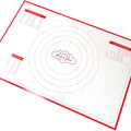 Silicone Pastry Mat Standard 15 x 10 in Nonstick Dough Rolling Mat with Measurements Inch and cm Circles Conversion Charts BPA Free Heat Resistant to 450 F Dishwasher Safe