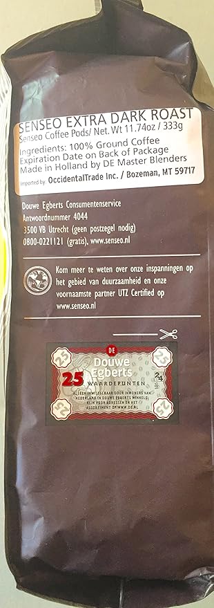 Senseo Extra Strong Coffee Pods – 144 Count (3 Packs) – Dark Roast with Intense & Bold Flavor and Rich Crema – Single-Serve Coffee Pads Compatible with Senseo & PeleCom Machines