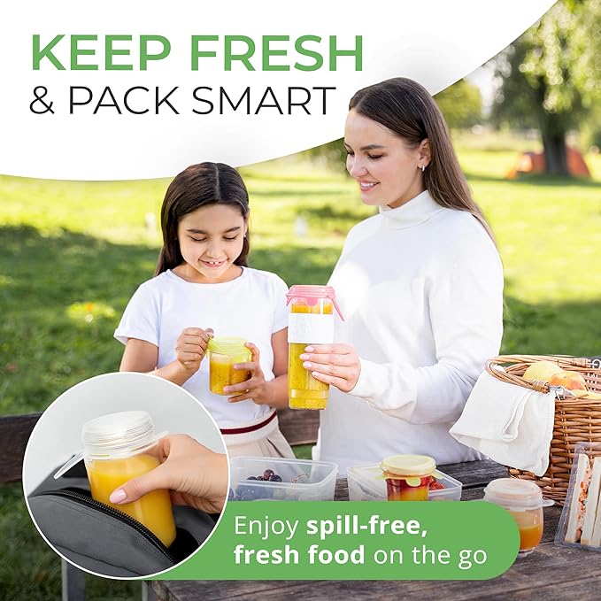 Orblue Silicone Stretch Lids 6-Pack Small for Fresh Food Storage - Seal in Flavors, Keep Food Fresh and Reduce Waste Transparent