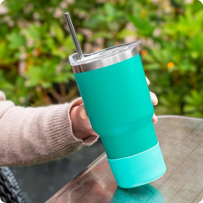 2 Pack Silicone Boot | Compatible with Hydro Flask, Owala, Yeti, Stanley & More | Fits 2.75-2.85" Bottom Bottles/Tumblers (12-40oz) | Anti-Slip | BPA-Free | Scratch & Noise Resistant
