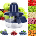 Automatic Grape Peeler Machine, Electric Garlic Peeler & Cherry Tomato Skin Remover Tool for Small Fruits, Efficient Peeling Kitchen Gadget for Home Use (Blue)