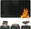 Ogrmar 90 x 52 Inch Under Grill Mats for Outdoor Grill, Indoor Fire Pit/Fireplace Mat, Waterproof Oil-Proof Grill Floor Pads, BBQ Mat Protector for Deck, Patio and Grass (90 * 52 Inch)