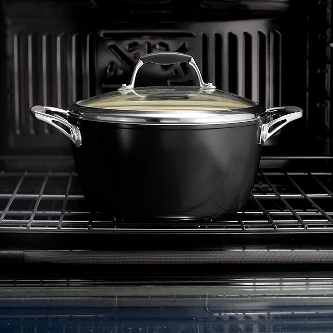 Tramontina Ceramica Deluxe 10-Inch Frying Pan, Ceramic Non Stick Skillet, Oven-Safe, Metallic Black