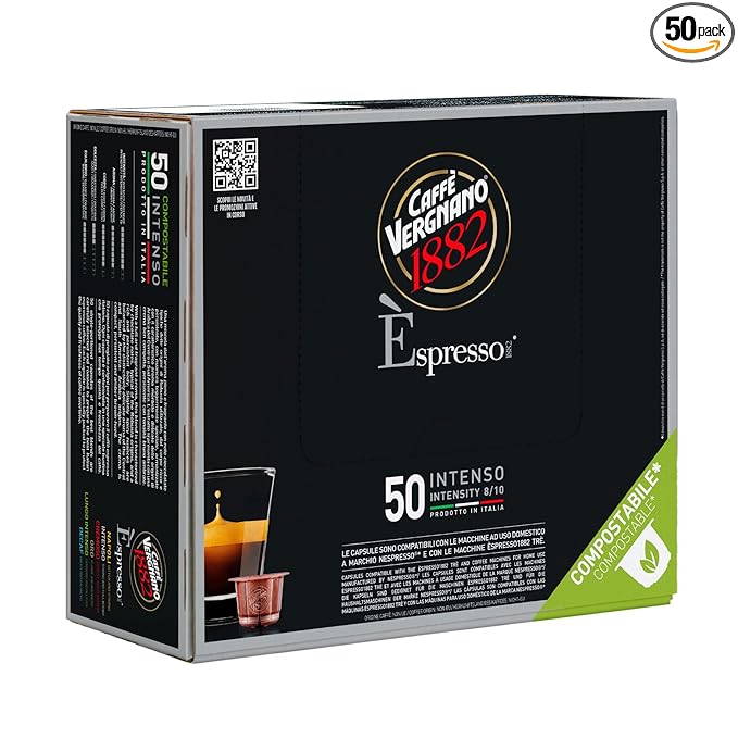 Caffe' Vergnano Medium Roast Espresso Original Line Machine Compatible Capsules