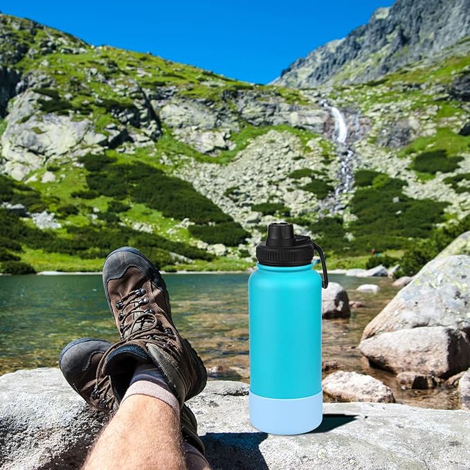 Silicone Boot for Hydro Flask 12-40 OZ Water Bottle, Boot for Stanley Cup 40 30 OZ, Bottom Boots for Hydroflask Sports Water Bottles, Silicone Bottom Cover Sleeve