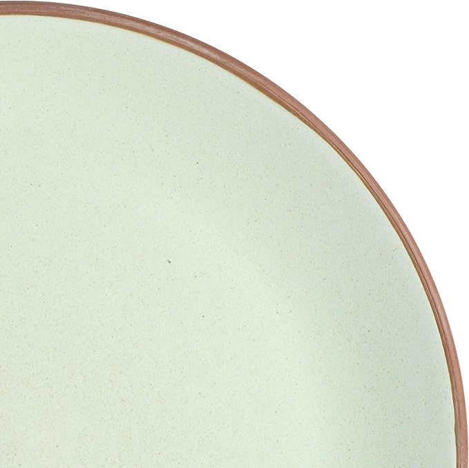 Gibson Elite Contempo Classic 16-Piece Double Bowl Dinnerware Set, Service for 4 – Mint Stoneware Plates and Bowls